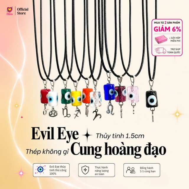 Wax Cord Lu Thong Evil Eye Necklace