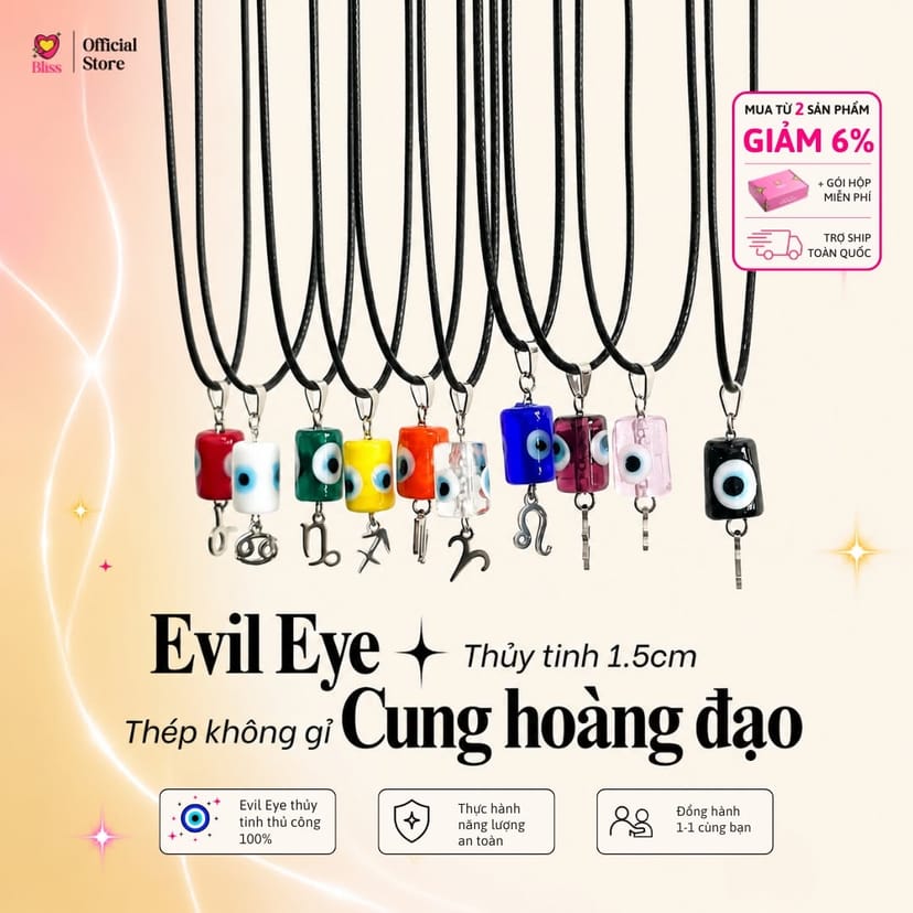 Wax Cord Lu Thong Evil Eye Necklace